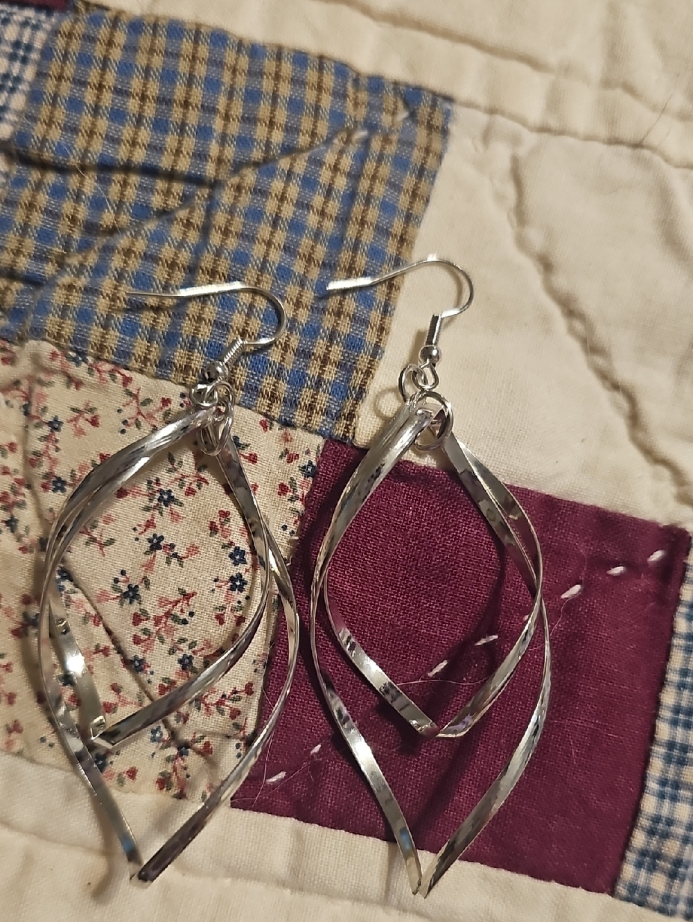 Twisted Leaf Drop Earrings - Silver-Tone Women's Jewelry